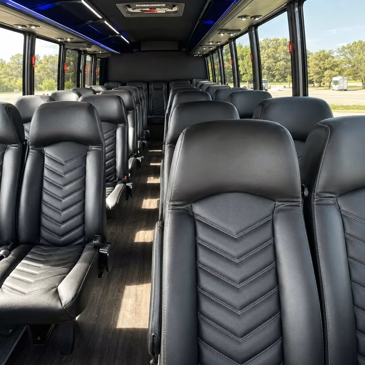 25 passenger minibus interior