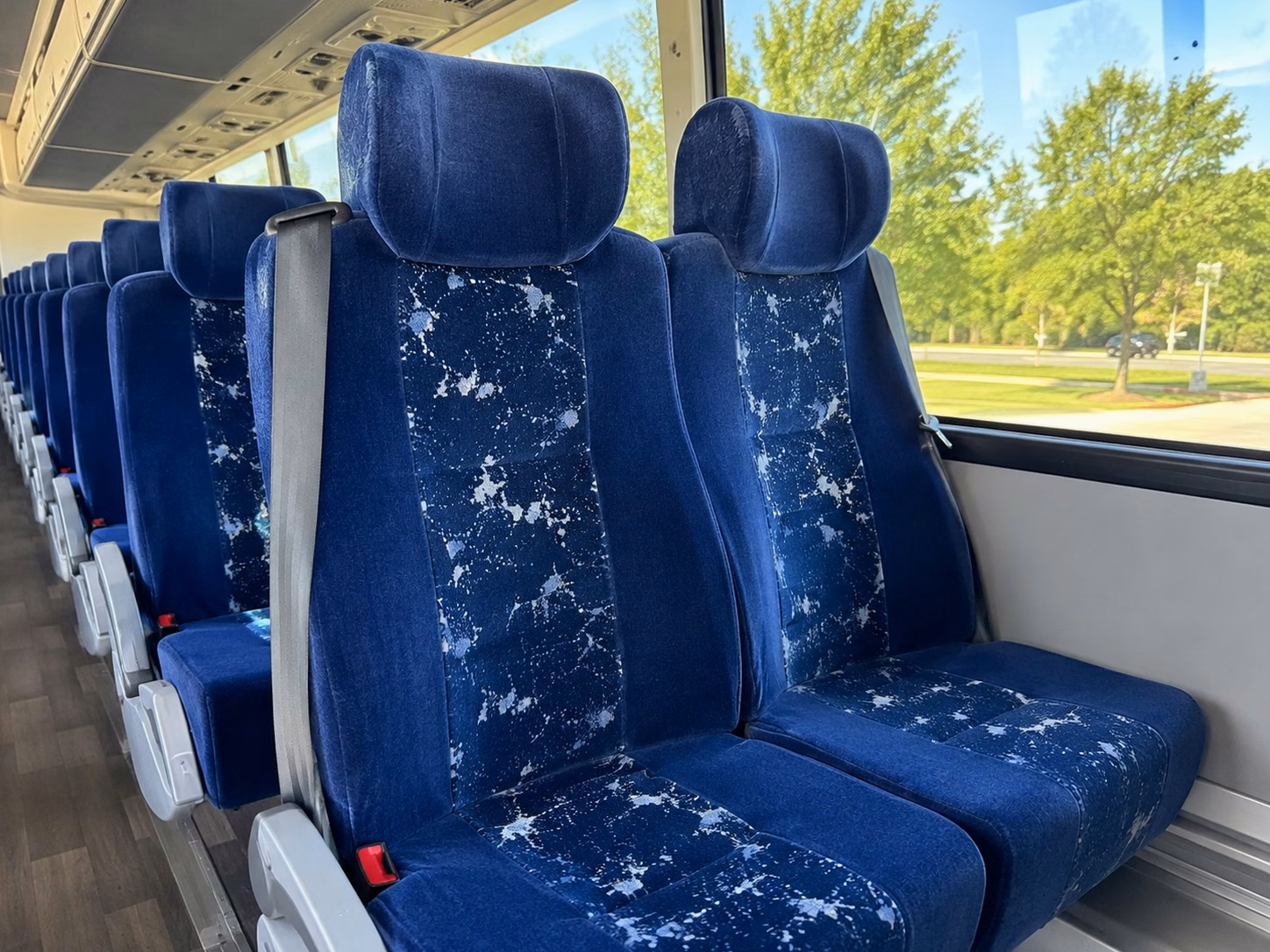 walnut creek charter bus rental interior